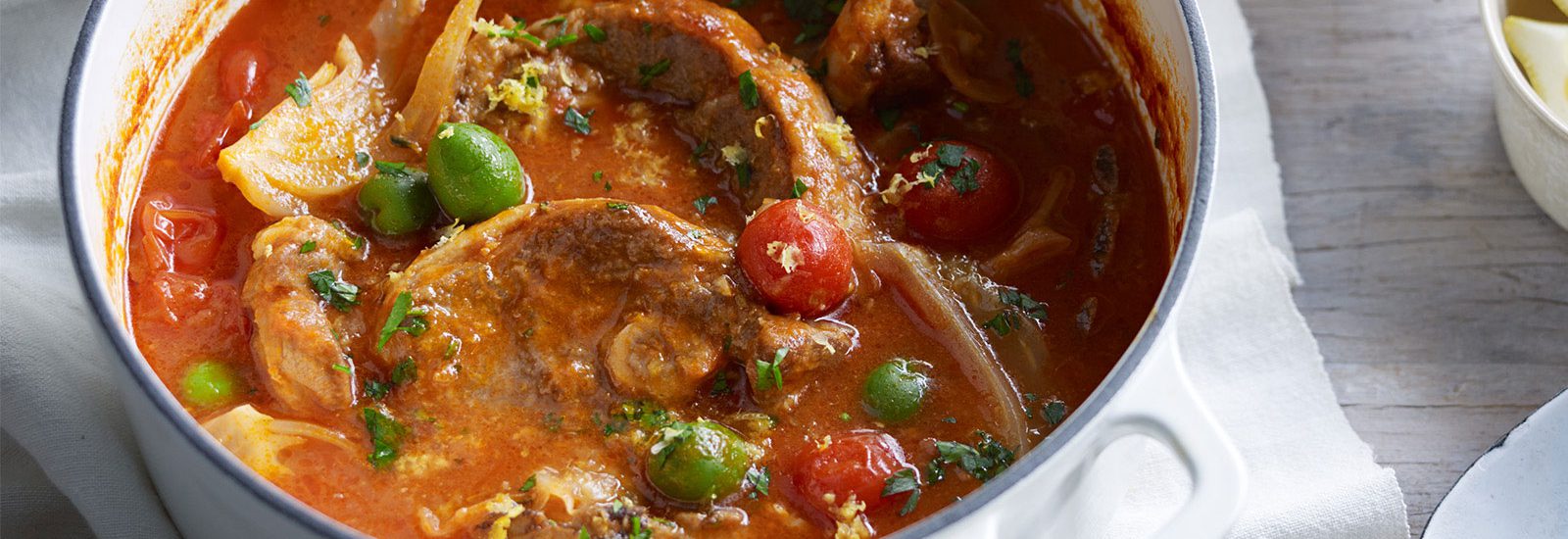Lamb Casserole with Green Olives
