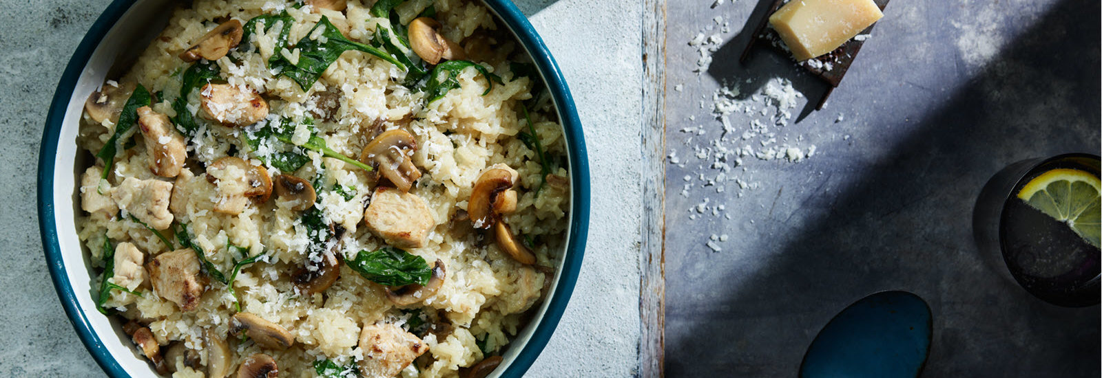 Baked Chicken and Mushroom Risotto